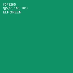 #0F9265 - Elf Green Color Image