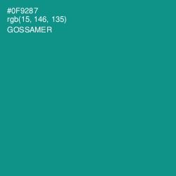 #0F9287 - Gossamer Color Image