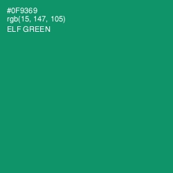 #0F9369 - Elf Green Color Image