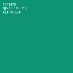 #0F9375 - Elf Green Color Image