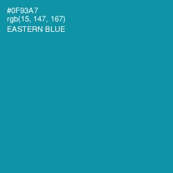 #0F93A7 - Eastern Blue Color Image
