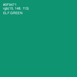 #0F9471 - Elf Green Color Image