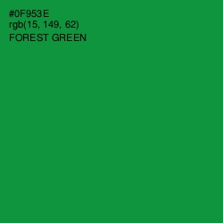 #0F953E - Forest Green Color Image