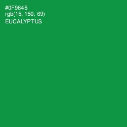 #0F9645 - Eucalyptus Color Image