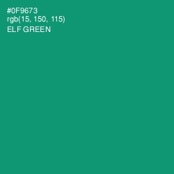 #0F9673 - Elf Green Color Image