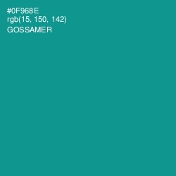 #0F968E - Gossamer Color Image