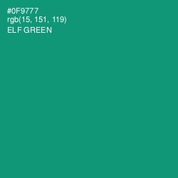 #0F9777 - Elf Green Color Image