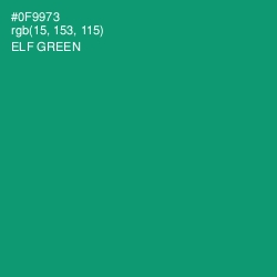 #0F9973 - Elf Green Color Image