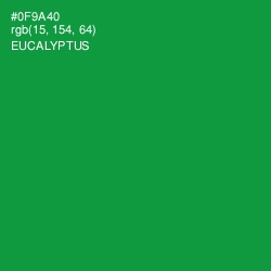 #0F9A40 - Eucalyptus Color Image