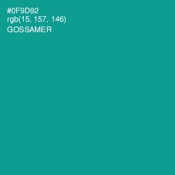 #0F9D92 - Gossamer Color Image