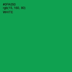 #0FA050 - Green Haze Color Image