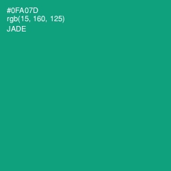 #0FA07D - Jade Color Image