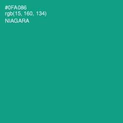 #0FA086 - Niagara Color Image