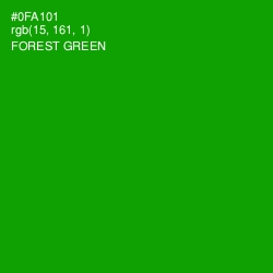 #0FA101 - Forest Green Color Image