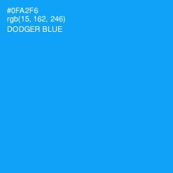 #0FA2F6 - Dodger Blue Color Image