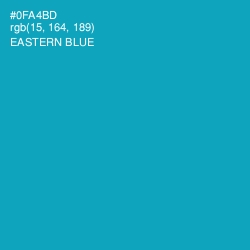 #0FA4BD - Eastern Blue Color Image