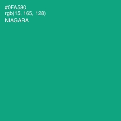 #0FA580 - Niagara Color Image