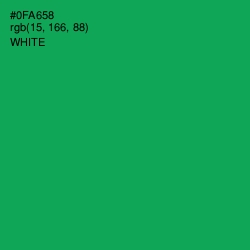 #0FA658 - Green Haze Color Image