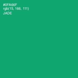 #0FA66F - Jade Color Image