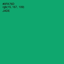 #0FA76D - Jade Color Image