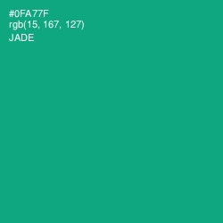 #0FA77F - Jade Color Image