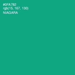 #0FA782 - Niagara Color Image