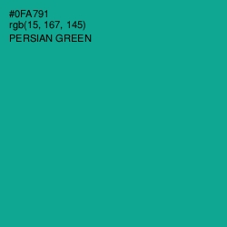 #0FA791 - Persian Green Color Image