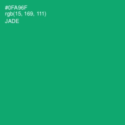 #0FA96F - Jade Color Image