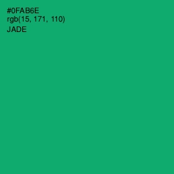 #0FAB6E - Jade Color Image