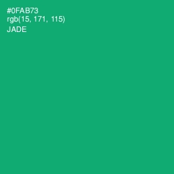 #0FAB73 - Jade Color Image