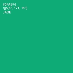 #0FAB76 - Jade Color Image