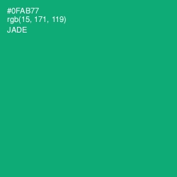 #0FAB77 - Jade Color Image