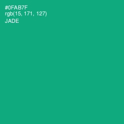 #0FAB7F - Jade Color Image