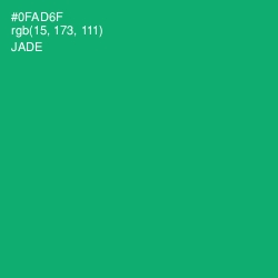 #0FAD6F - Jade Color Image