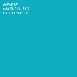 #0FADBF - Eastern Blue Color Image