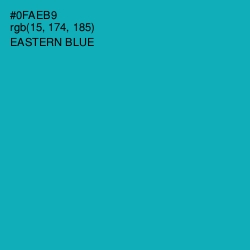 #0FAEB9 - Eastern Blue Color Image