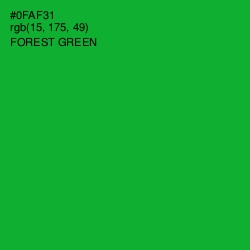 #0FAF31 - Forest Green Color Image