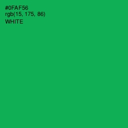 #0FAF56 - Green Haze Color Image