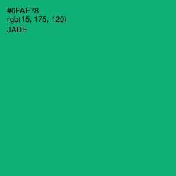 #0FAF78 - Jade Color Image