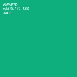 #0FAF7D - Jade Color Image