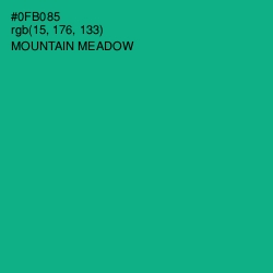 #0FB085 - Mountain Meadow Color Image