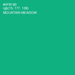 #0FB180 - Mountain Meadow Color Image