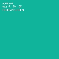 #0FB49B - Persian Green Color Image