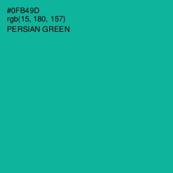 #0FB49D - Persian Green Color Image