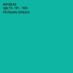 #0FB5A3 - Persian Green Color Image