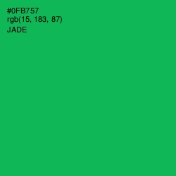 #0FB757 - Jade Color Image