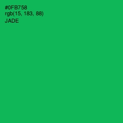 #0FB758 - Jade Color Image