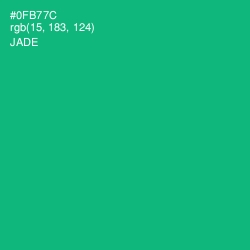 #0FB77C - Jade Color Image