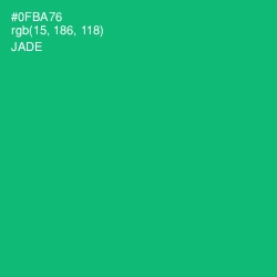 #0FBA76 - Jade Color Image