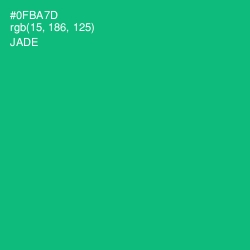 #0FBA7D - Jade Color Image